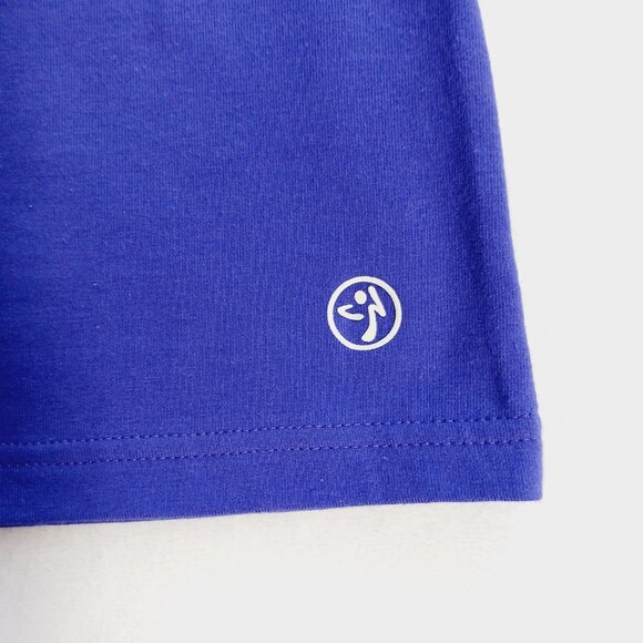 Zumba, NWT, Spaghetti Tank, Amethyst Color, Splatter Paint Print on Back, Size L - Picture 10 of 15